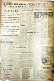 Página do jornal Unitário de novembro de 1946