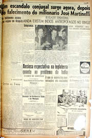 Página do jornal Unitário de novembro de 1946