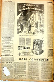 Página do jornal Unitário de dezembro de 1946