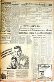 Página do jornal Unitário de dezembro de 1946