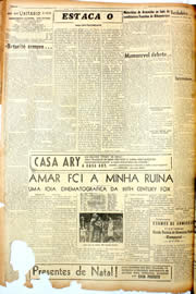 Página do jornal Unitário de dezembro de 1946
