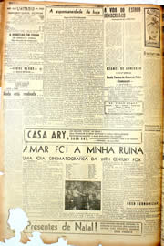 Página do jornal Unitário de dezembro de 1946