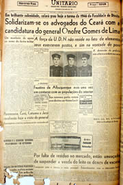 Página do jornal Unitário de dezembro de 1946