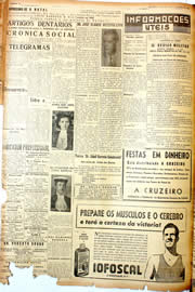 Página do jornal Unitário de dezembro de 1946