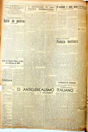 Página do jornal Unitário de dezembro de 1946
