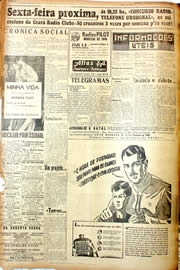 Página do jornal Unitário de dezembro de 1946