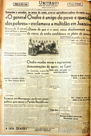 Página do jornal Unitário de dezembro de 1946