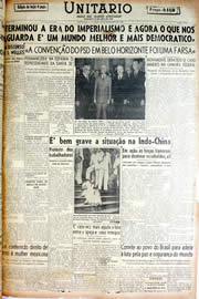 Página do jornal Unitário de dezembro de 1946
