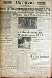 Página do jornal Unitário de janeiro de 1947