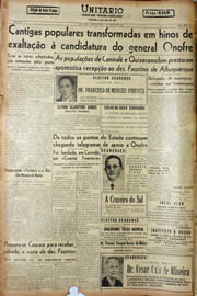 Página do jornal Unitário de janeiro de 1947