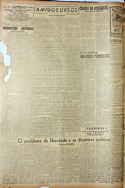 Página do jornal Unitário de janeiro de 1947