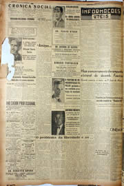 Página do jornal Unitário de janeiro de 1947