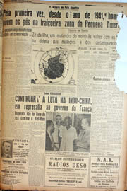 Página do jornal Unitário de janeiro de 1947