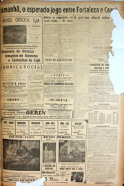 Página do jornal Unitário de janeiro de 1947