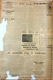 Página do jornal Unitário de fevereiro de 1947