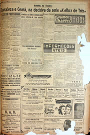 Página do jornal Unitário de fevereiro de 1947