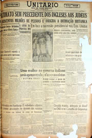 Página do jornal Unitário de fevereiro de 1947