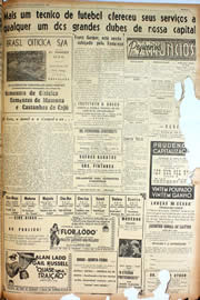 Página do jornal Unitário de fevereiro de 1947