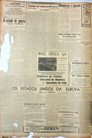 Página do jornal Unitário de fevereiro de 1947