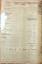 Página do jornal Unitário de fevereiro de 1947