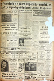 Página do jornal Unitário de fevereiro de 1947