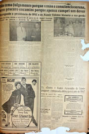 Página do jornal Unitário de fevereiro de 1947