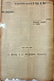 Página do jornal Unitário de março de 1947