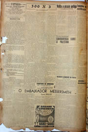 Página do jornal Unitário de março de 1947