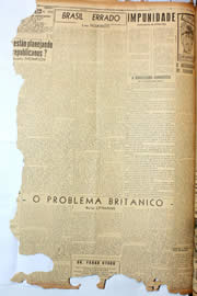 Página do jornal Unitário de março de 1947