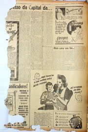 Página do jornal Unitário de março de 1947