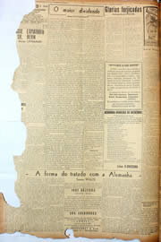 Página do jornal Unitário de março de 1947