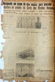 Página do jornal Unitário de abril de 1947
