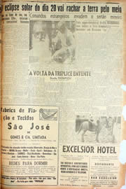 Página do jornal Unitário de abril de 1947
