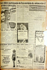 Página do jornal Unitário de abril de 1947