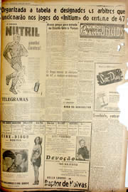 Página do jornal Unitário de abril de 1947