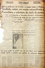Página do jornal Unitário de abril de 1947
