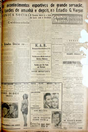 Página do jornal Unitário de abril de 1947