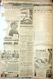 Página do jornal Unitário de abril de 1947