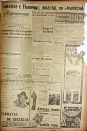 Página do jornal Unitário de abril de 1947