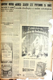Página do jornal Unitário de maio de 1947