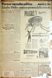 Página do jornal Unitário de maio de 1947