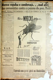 Página do jornal Unitário de maio de 1947