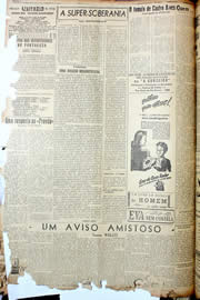 Página do jornal Unitário de junho de 1947