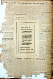 Página do jornal Unitário de junho de 1947