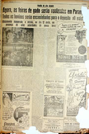 Página do jornal Unitário de junho de 1947
