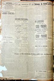 Página do jornal Unitário de junho de 1947