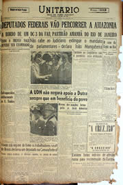 Página do jornal Unitário de junho de 1947
