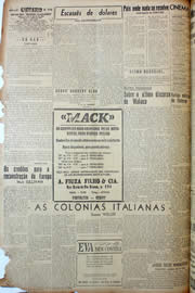 Página do jornal Unitário de junho de 1947