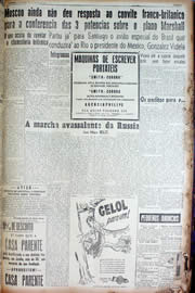Página do jornal Unitário de junho de 1947