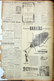 Página do jornal Unitário de junho de 1947